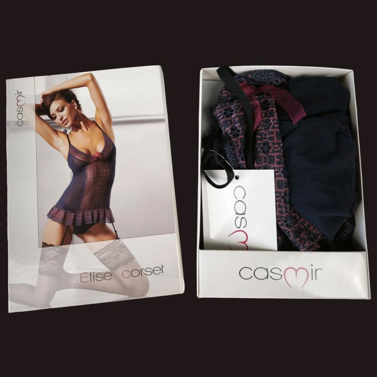 Conjunto de lingerie Guêpière + String Marca Casmir "Elise Corset" Novo G/GG 40/42 – photo 17